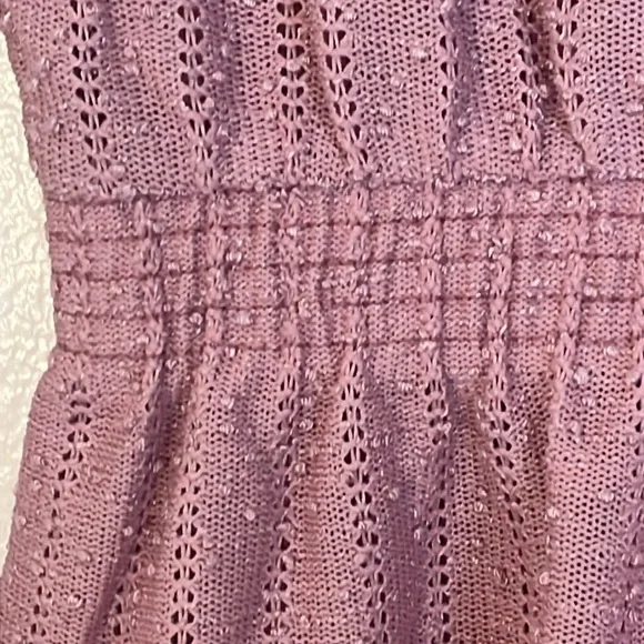 Sears | New VINTAGE pink textured midi dress Women’s size 14 (more like 10) vtg - Picture 7 of 9